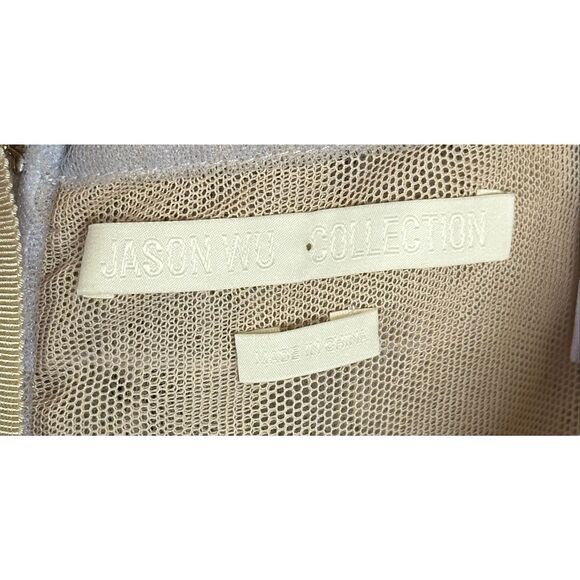 Jason Wu Collection Gathered Mesh Bra Top in Iris NWT Size 6 - Picture 10 of 10